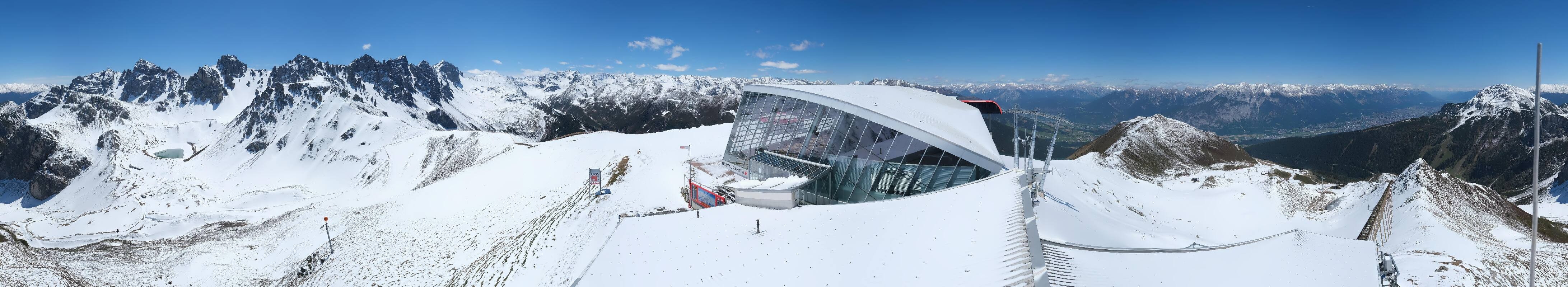 Archiv Foto Webcam Axamer Lizum: Bergstation Olympiabahn