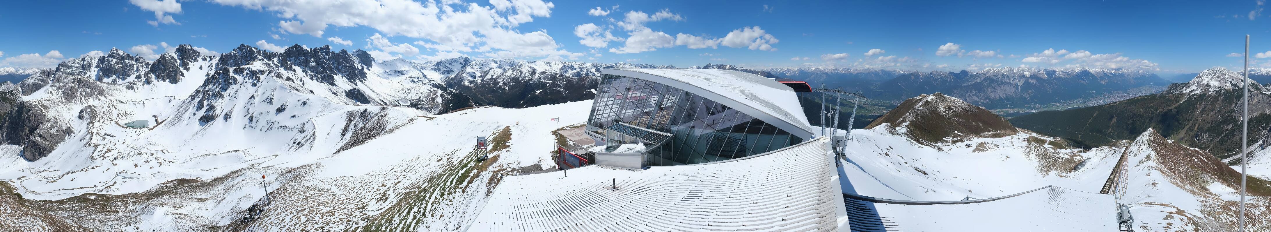 Archiv Foto Webcam Axamer Lizum: Bergstation Olympiabahn