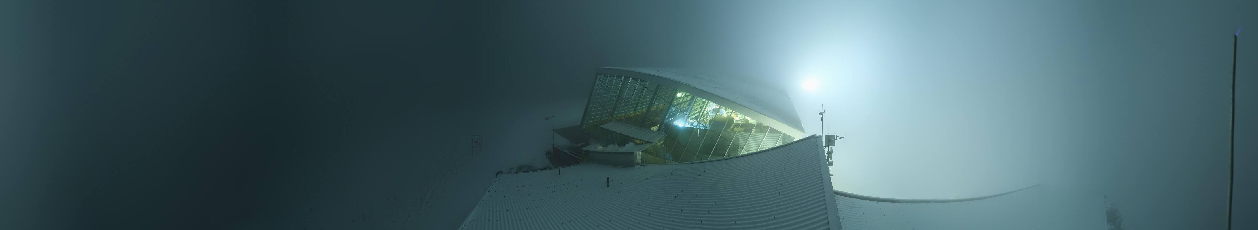Archived image Webcam Axamer Lizum: Top station Olympia funicular