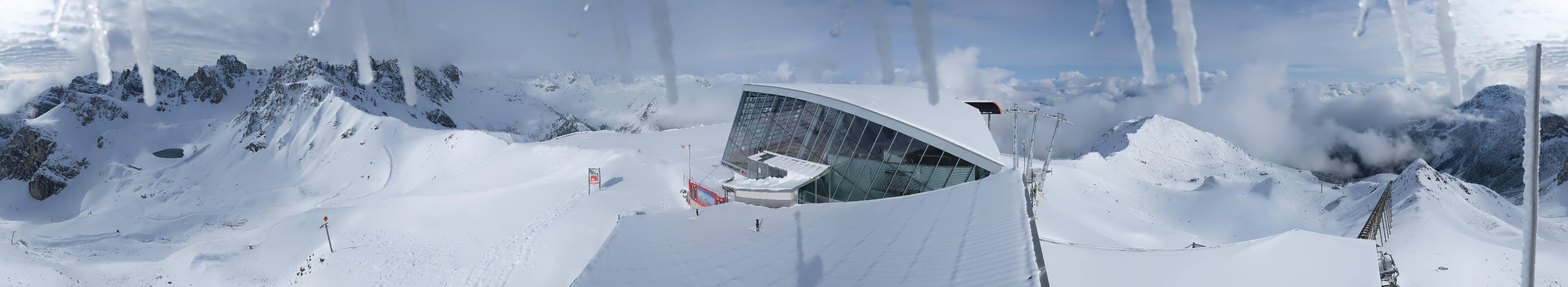 Archiv Foto Webcam Axamer Lizum: Bergstation Olympiabahn