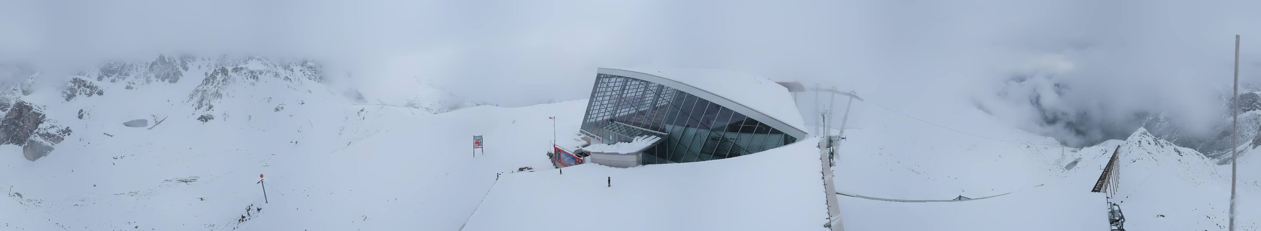 Archiv Foto Webcam Axamer Lizum: Bergstation Olympiabahn