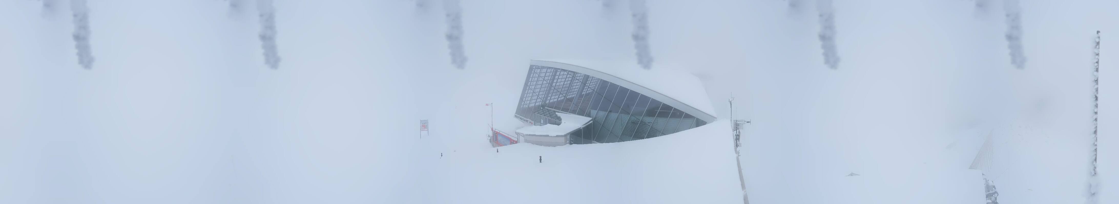 Archived image Webcam Axamer Lizum: Top station Olympia funicular