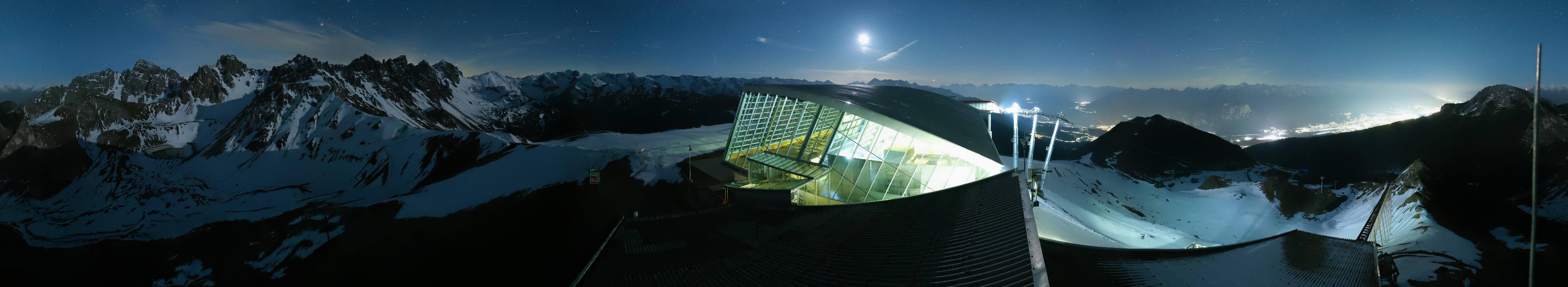 Archiv Foto Webcam Axamer Lizum: Bergstation Olympiabahn