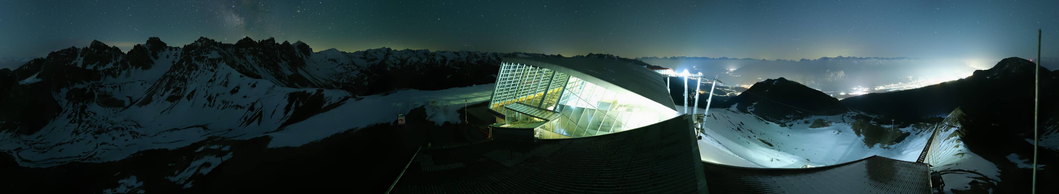 Archiv Foto Webcam Axamer Lizum: Bergstation Olympiabahn