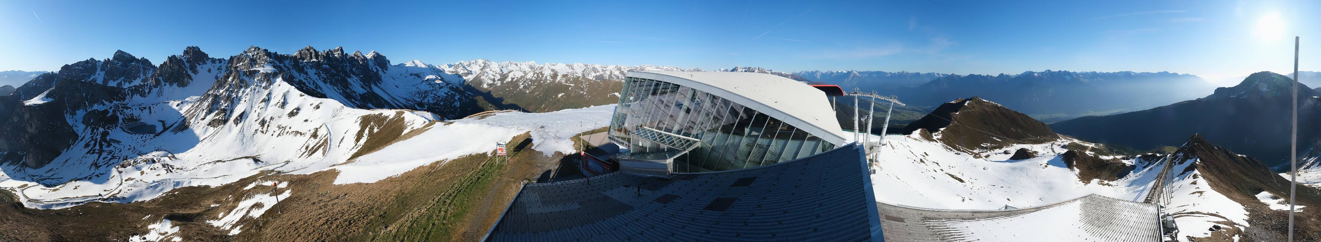 Archiv Foto Webcam Axamer Lizum: Bergstation Olympiabahn