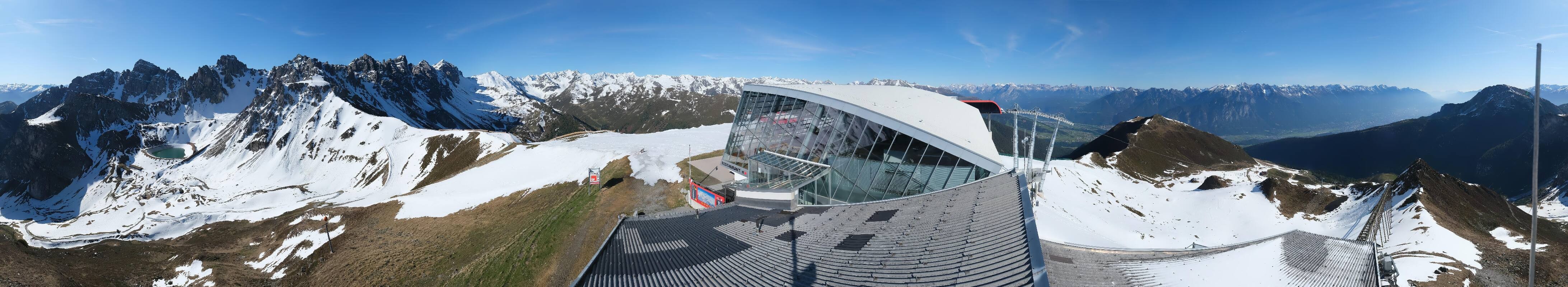 Archiv Foto Webcam Axamer Lizum: Bergstation Olympiabahn