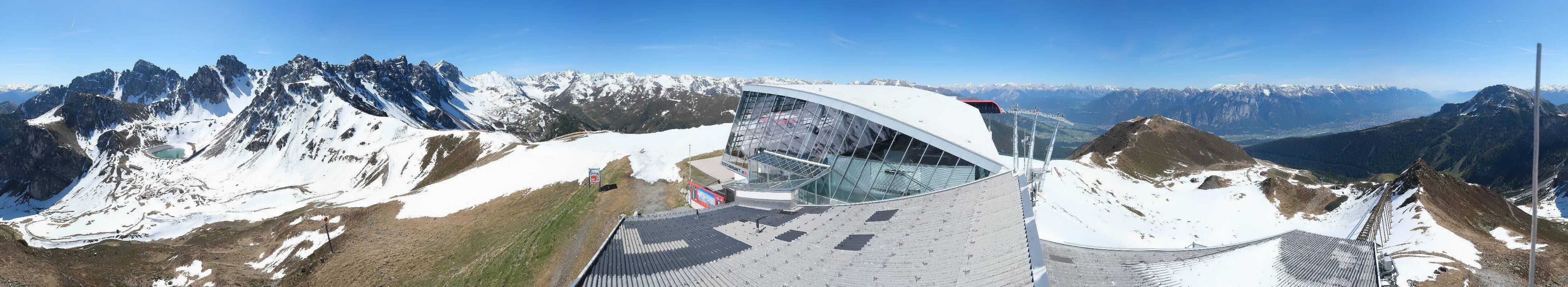 Archiv Foto Webcam Axamer Lizum: Bergstation Olympiabahn