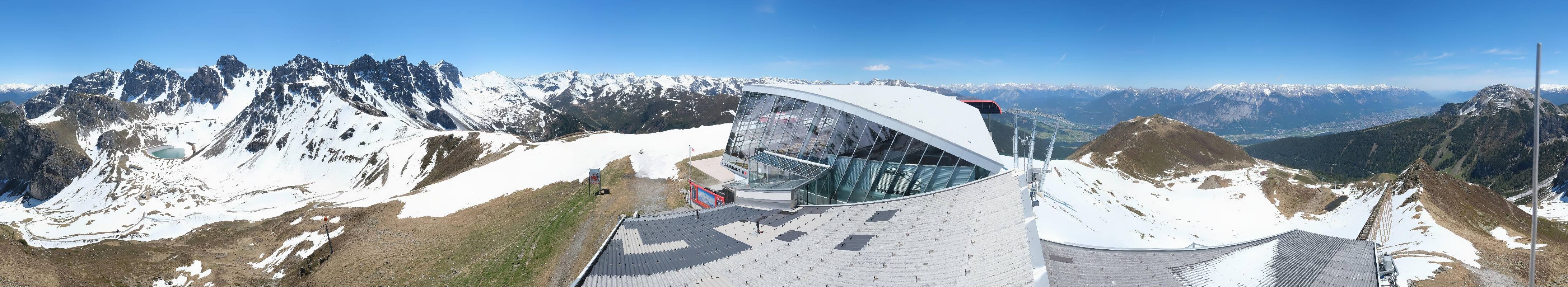 Archiv Foto Webcam Axamer Lizum: Bergstation Olympiabahn