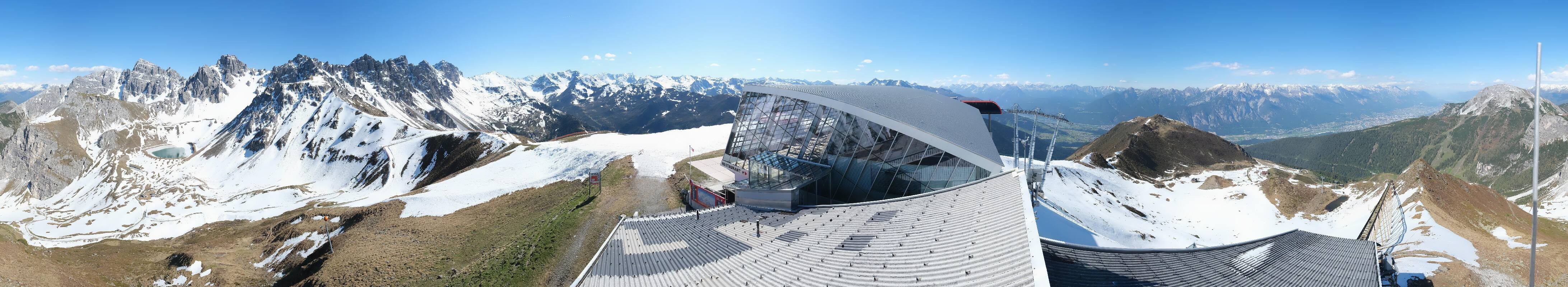 Archiv Foto Webcam Axamer Lizum: Bergstation Olympiabahn