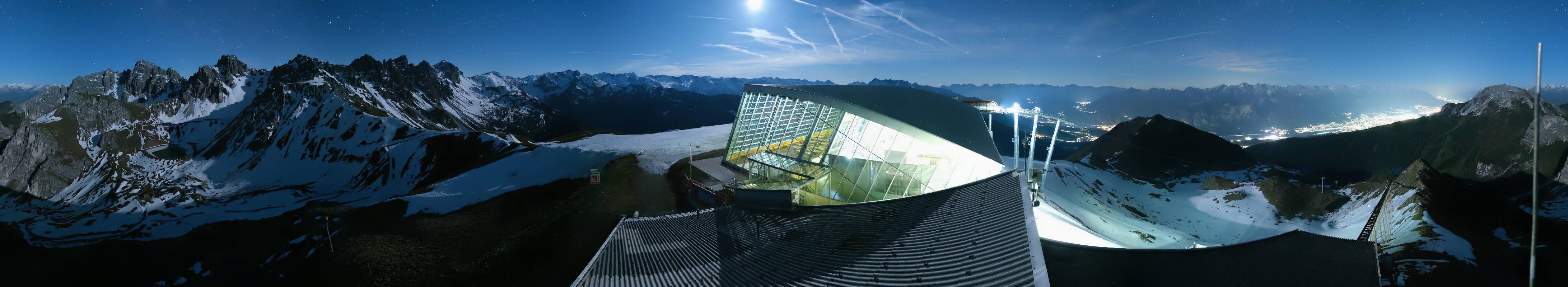 Archiv Foto Webcam Axamer Lizum: Bergstation Olympiabahn
