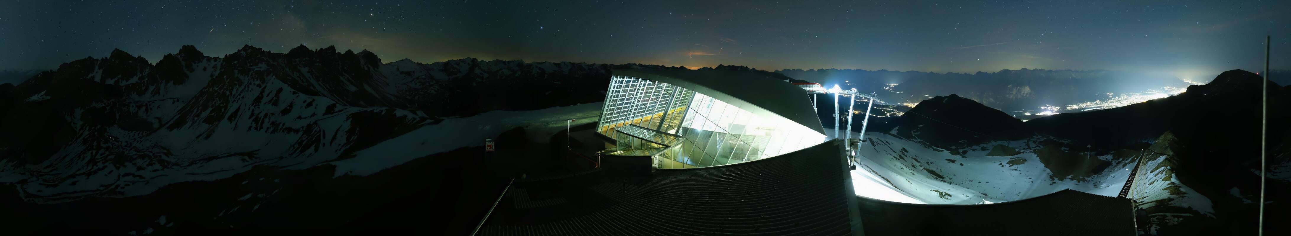 Archiv Foto Webcam Axamer Lizum: Bergstation Olympiabahn
