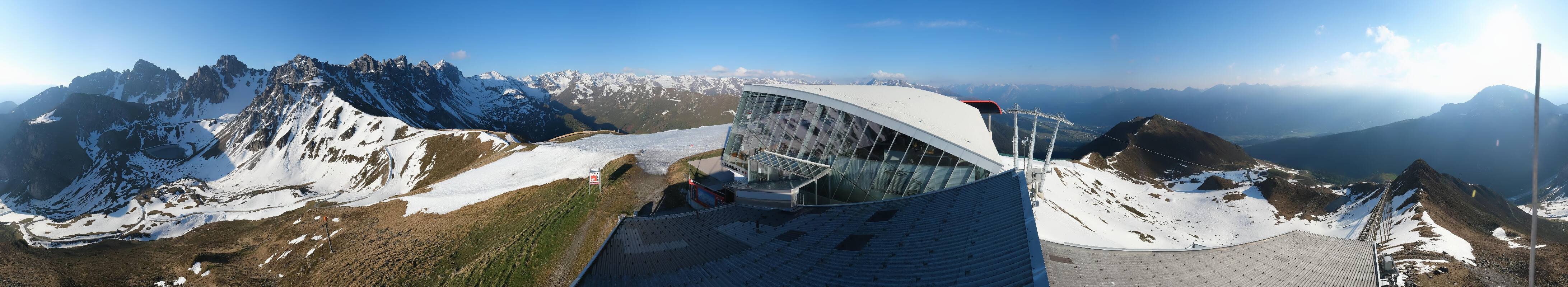 Archiv Foto Webcam Axamer Lizum: Bergstation Olympiabahn