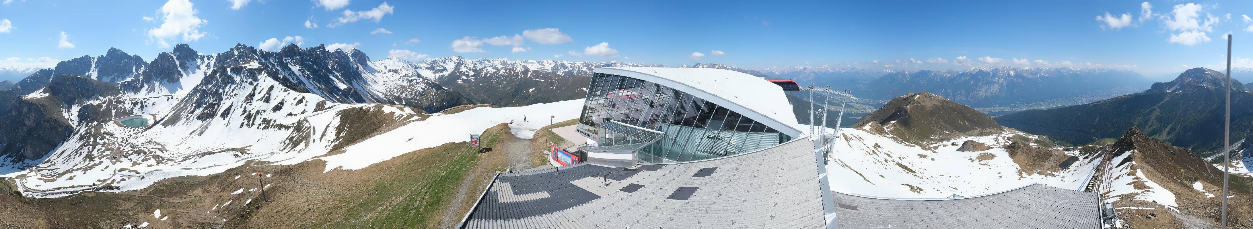 Archiv Foto Webcam Axamer Lizum: Bergstation Olympiabahn