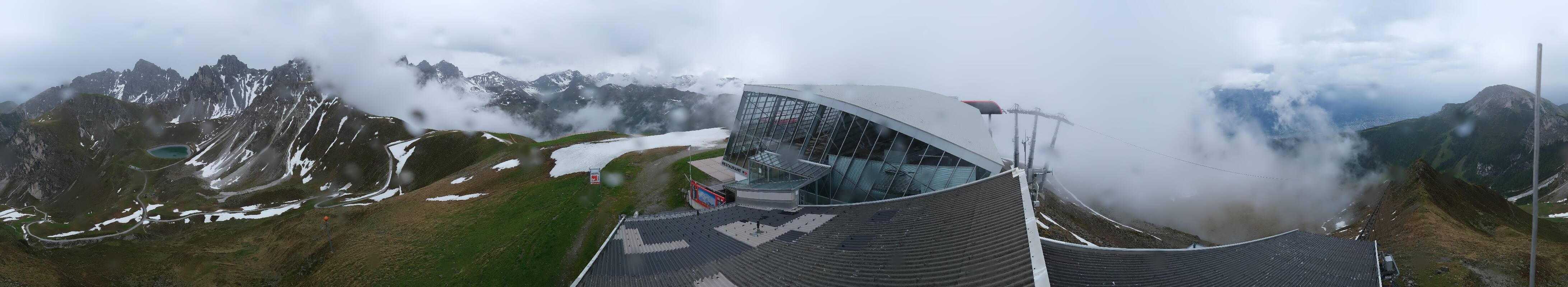 Archiv Foto Webcam Axamer Lizum: Bergstation Olympiabahn