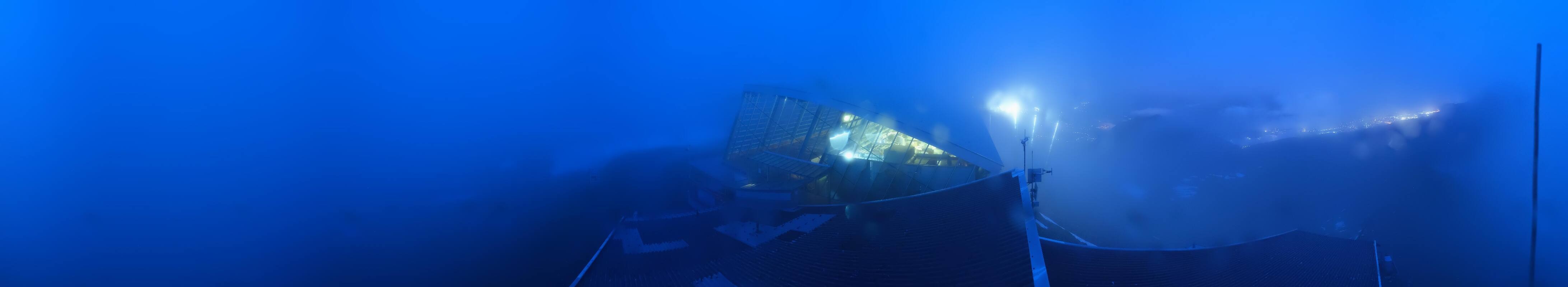 Archived image Webcam Axamer Lizum: Top station Olympia funicular