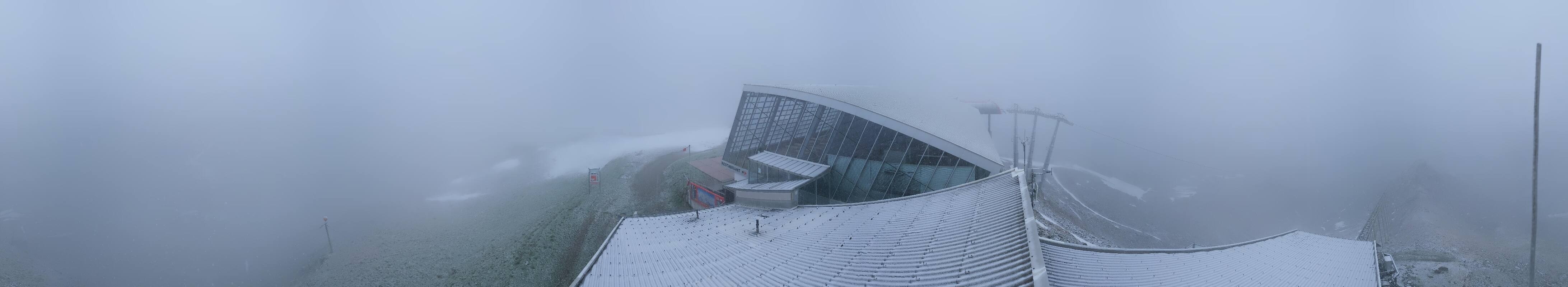 Archived image Webcam Axamer Lizum: Top station Olympia funicular