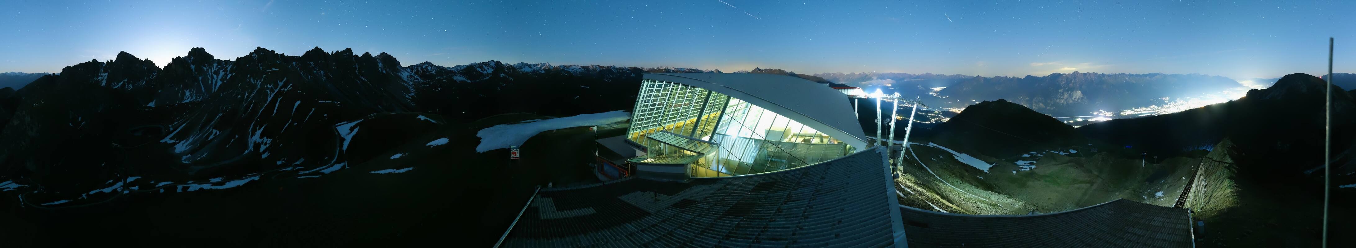 Archiv Foto Webcam Axamer Lizum: Bergstation Olympiabahn