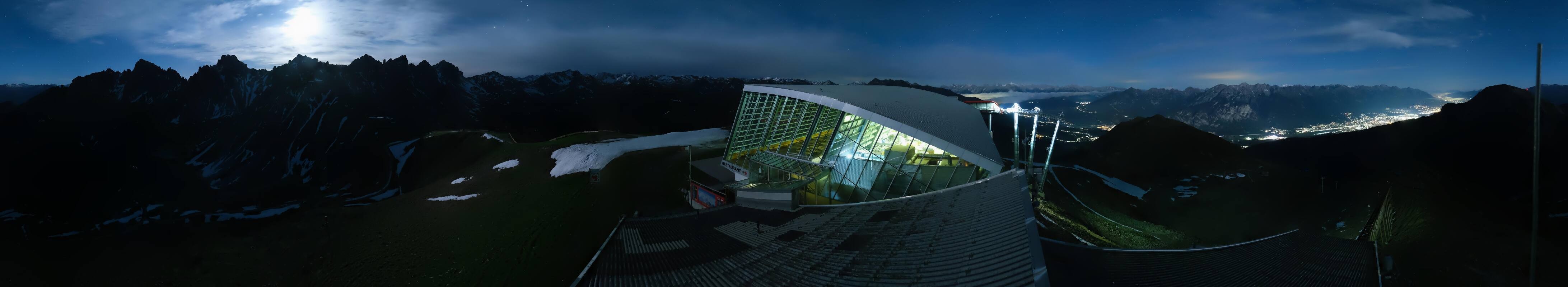 Archiv Foto Webcam Axamer Lizum: Bergstation Olympiabahn