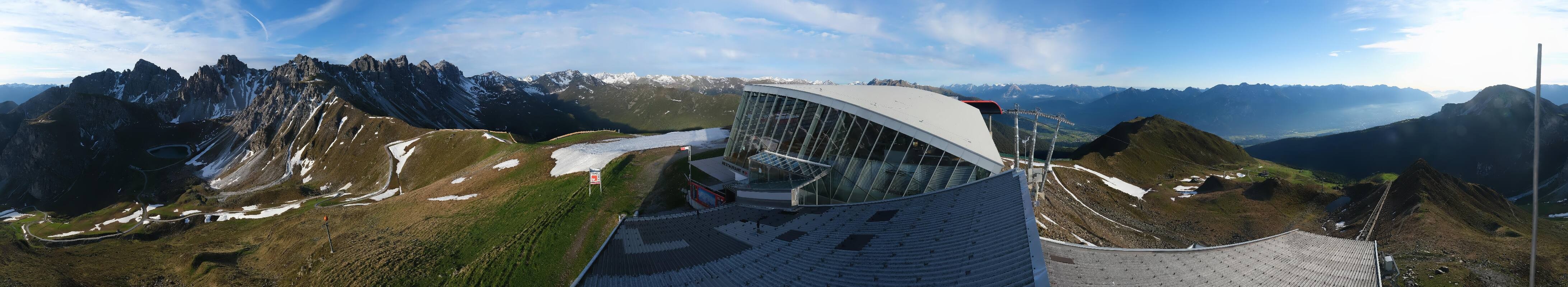 Archiv Foto Webcam Axamer Lizum: Bergstation Olympiabahn
