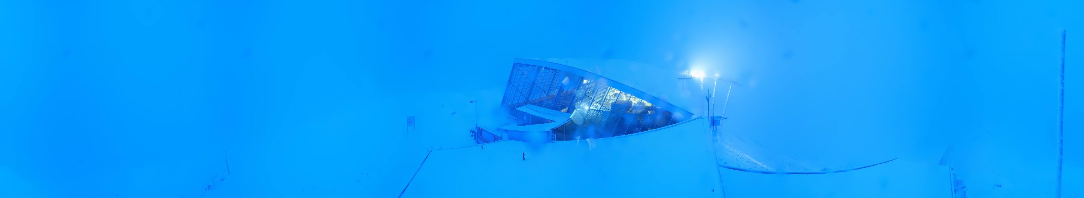 Archived image Webcam Axamer Lizum: Top station Olympia funicular
