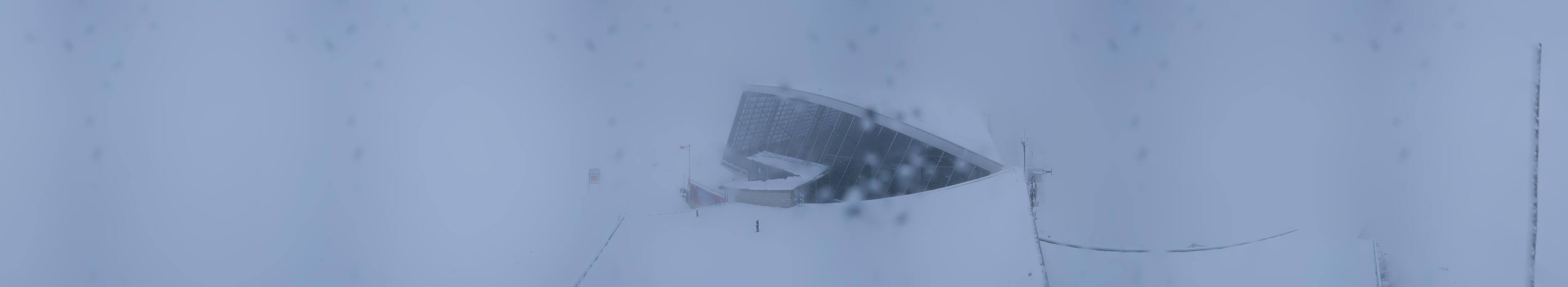 Archived image Webcam Axamer Lizum: Top station Olympia funicular