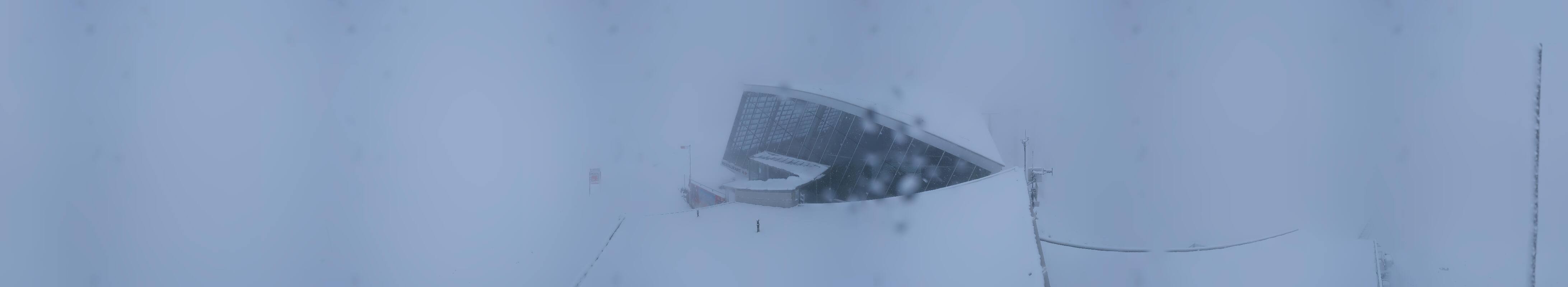 Archived image Webcam Axamer Lizum: Top station Olympia funicular