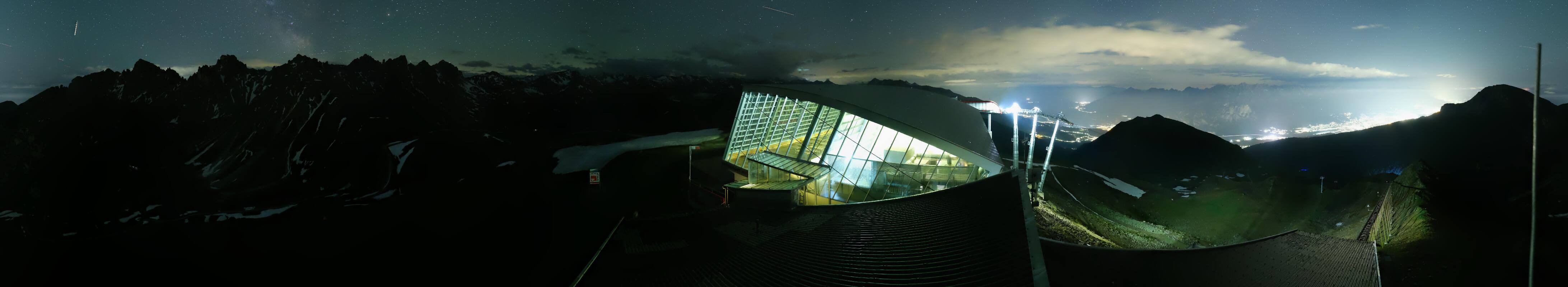Archiv Foto Webcam Axamer Lizum: Bergstation Olympiabahn