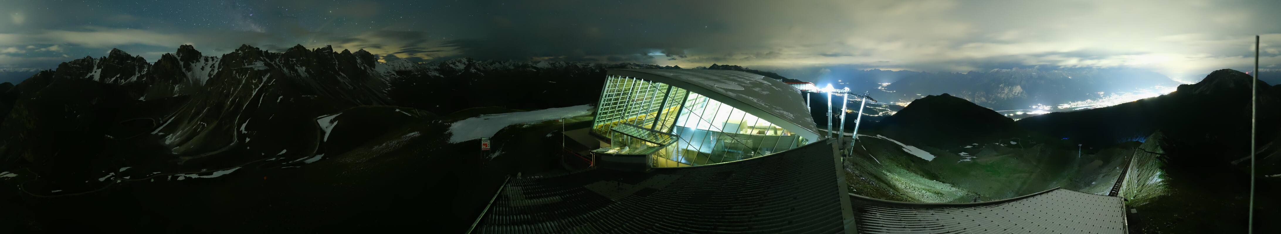 Archiv Foto Webcam Axamer Lizum: Bergstation Olympiabahn