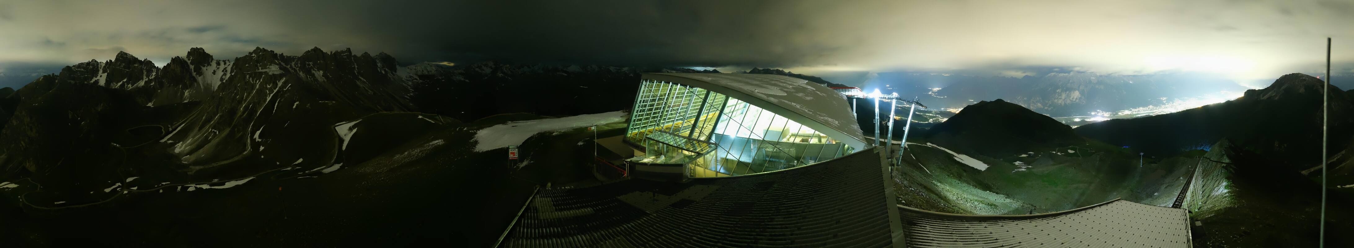 Archiv Foto Webcam Axamer Lizum: Bergstation Olympiabahn