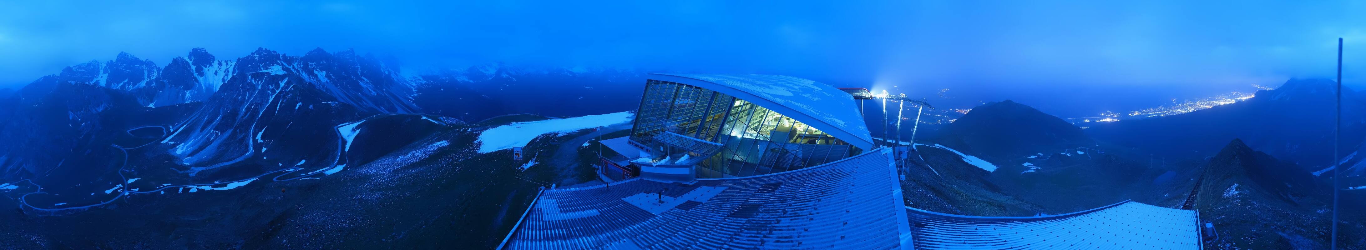 Archiv Foto Webcam Axamer Lizum: Bergstation Olympiabahn