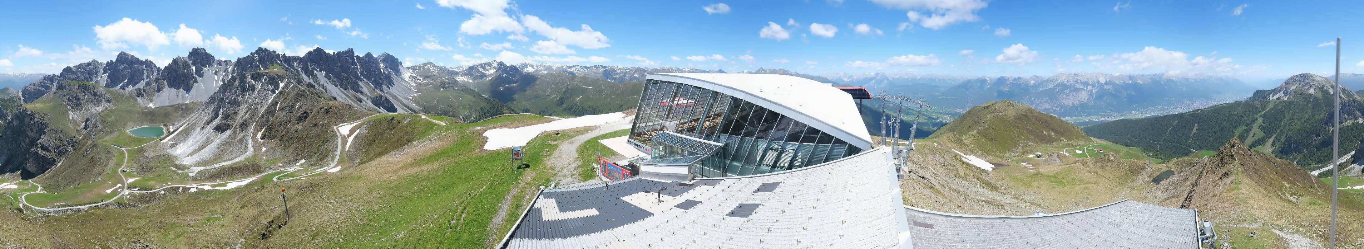 Archiv Foto Webcam Axamer Lizum: Bergstation Olympiabahn
