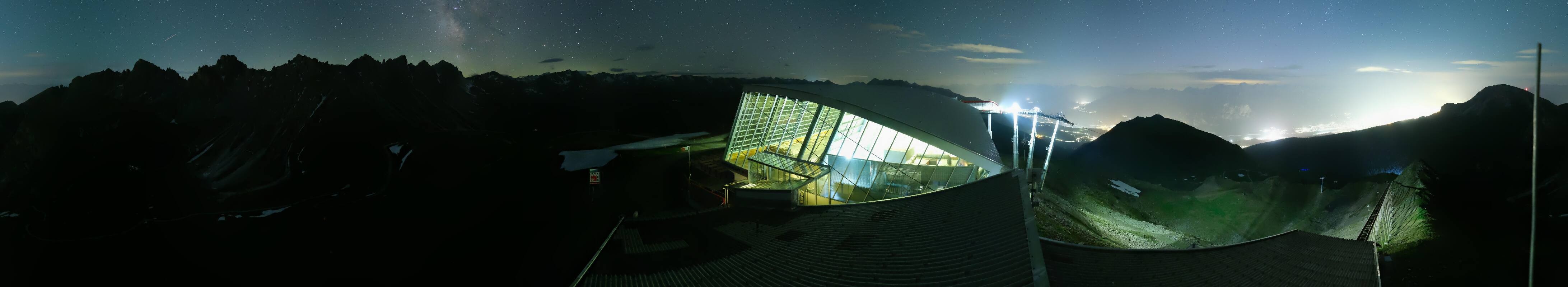 Archiv Foto Webcam Axamer Lizum: Bergstation Olympiabahn