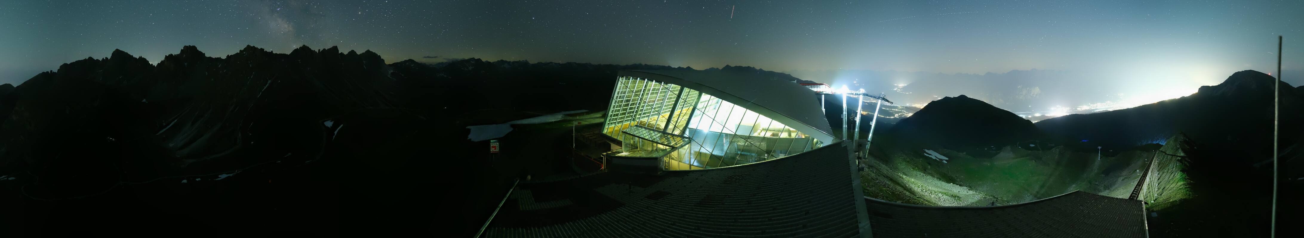 Archiv Foto Webcam Axamer Lizum: Bergstation Olympiabahn