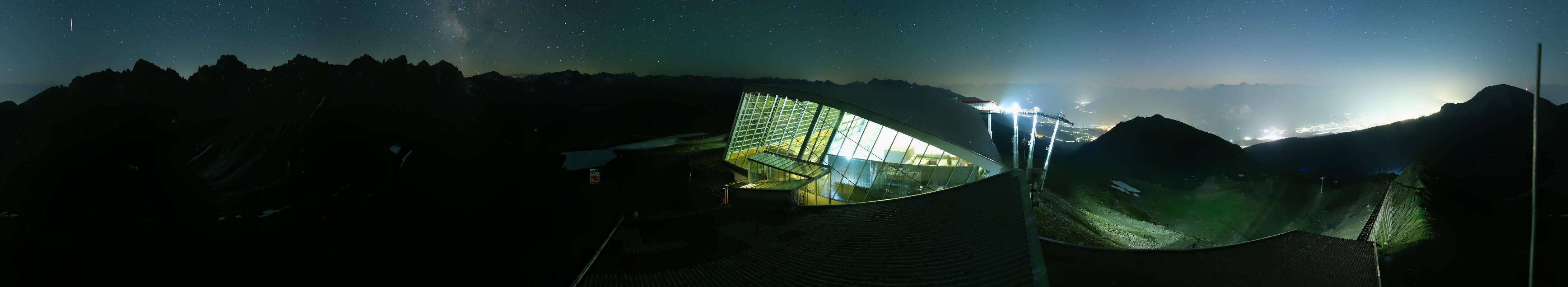 Archiv Foto Webcam Axamer Lizum: Bergstation Olympiabahn