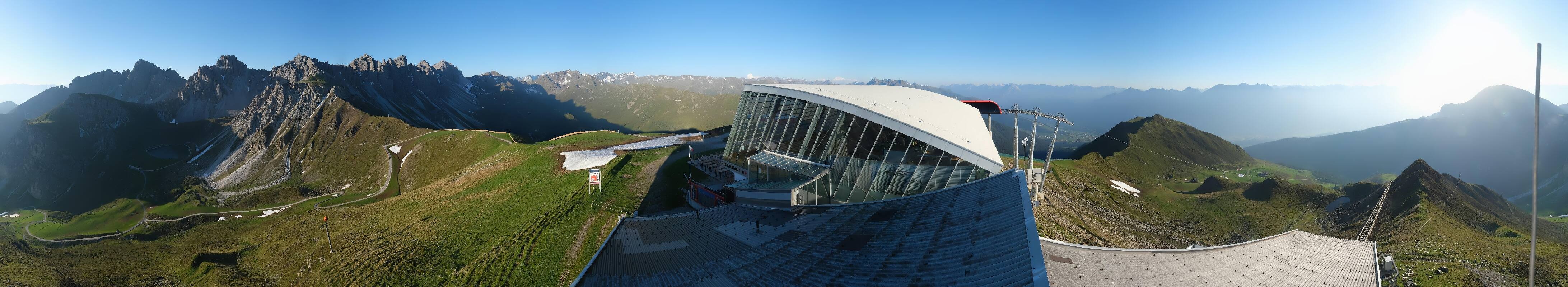 Archiv Foto Webcam Axamer Lizum: Bergstation Olympiabahn