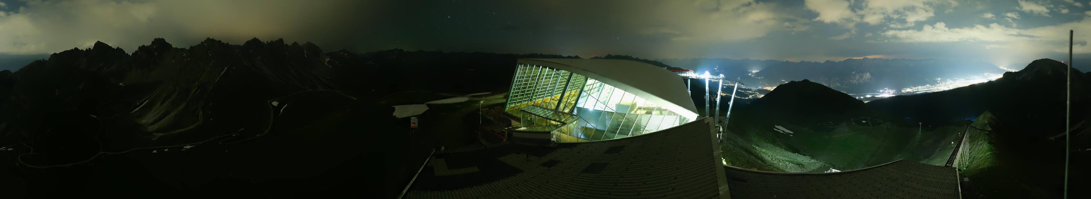 Archiv Foto Webcam Axamer Lizum: Bergstation Olympiabahn