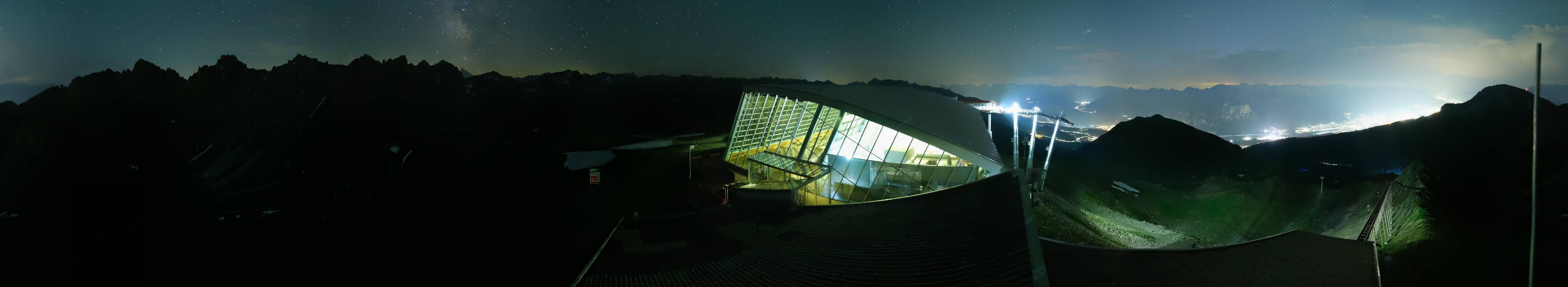 Archiv Foto Webcam Axamer Lizum: Bergstation Olympiabahn