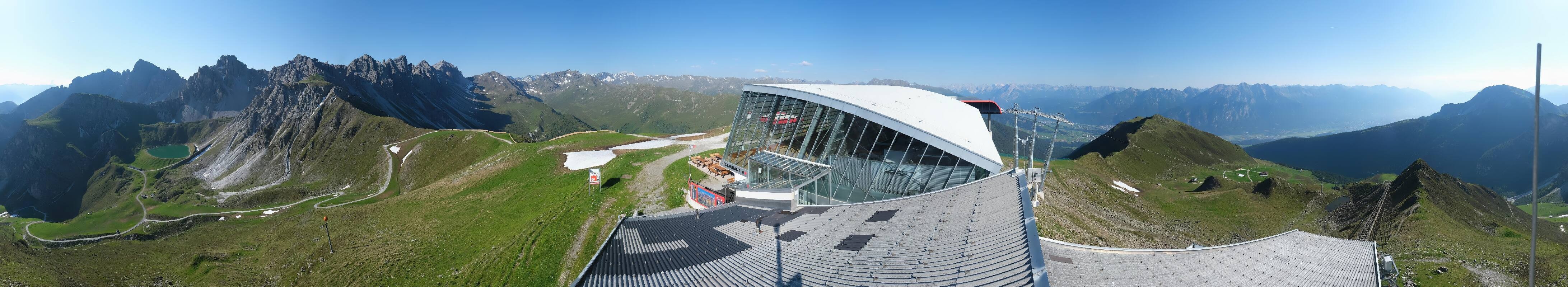 Archiv Foto Webcam Axamer Lizum: Bergstation Olympiabahn