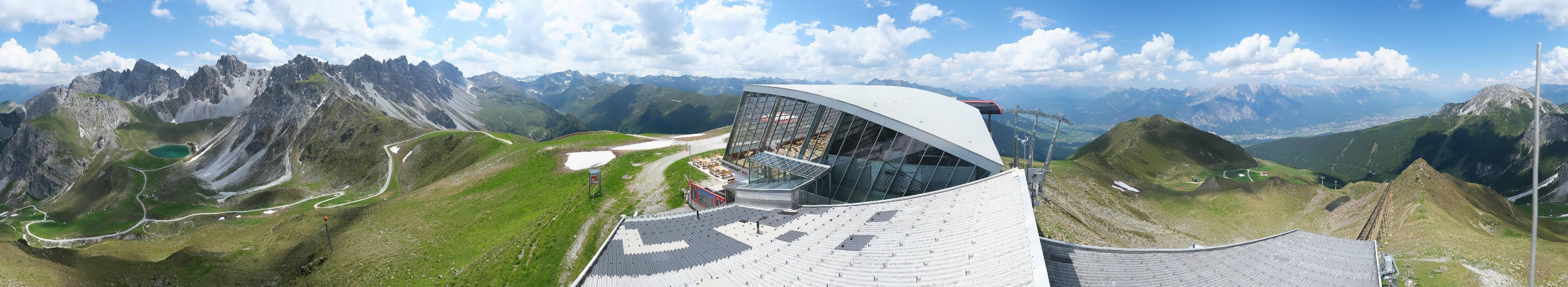 Archiv Foto Webcam Axamer Lizum: Bergstation Olympiabahn