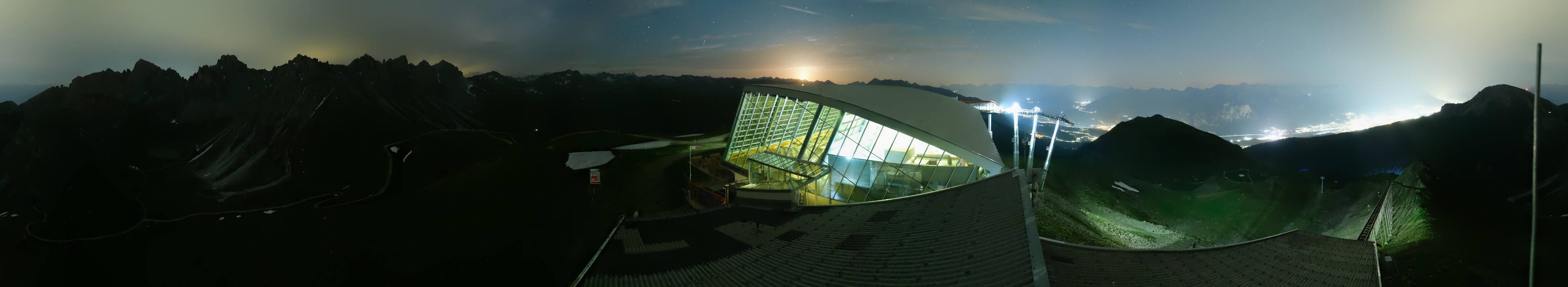 Archiv Foto Webcam Axamer Lizum: Bergstation Olympiabahn