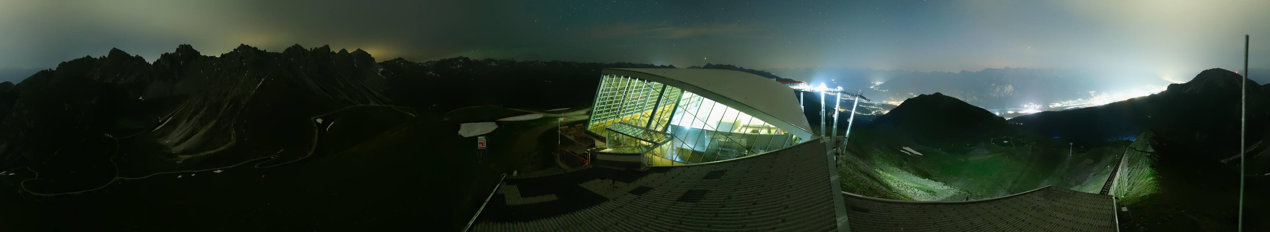 Archiv Foto Webcam Axamer Lizum: Bergstation Olympiabahn
