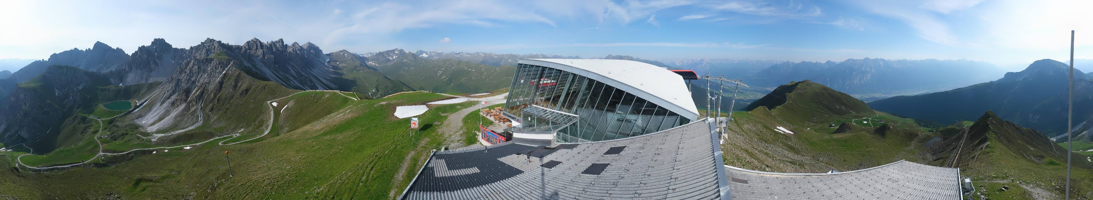 Archiv Foto Webcam Axamer Lizum: Bergstation Olympiabahn