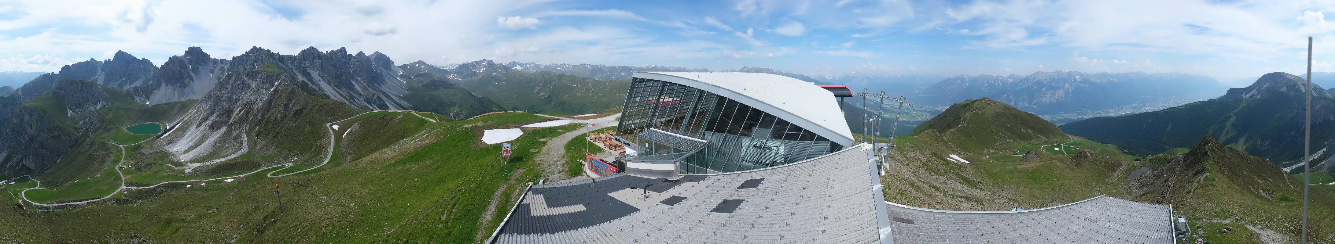 Archiv Foto Webcam Axamer Lizum: Bergstation Olympiabahn