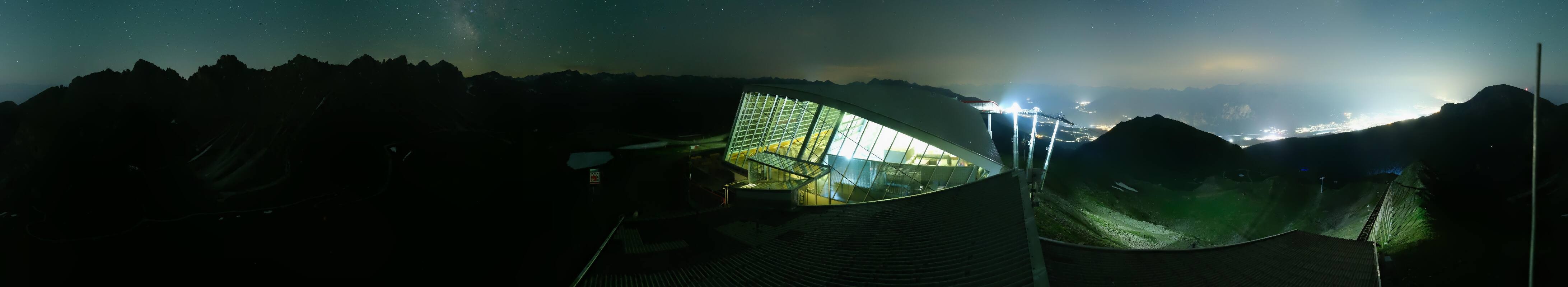 Archiv Foto Webcam Axamer Lizum: Bergstation Olympiabahn