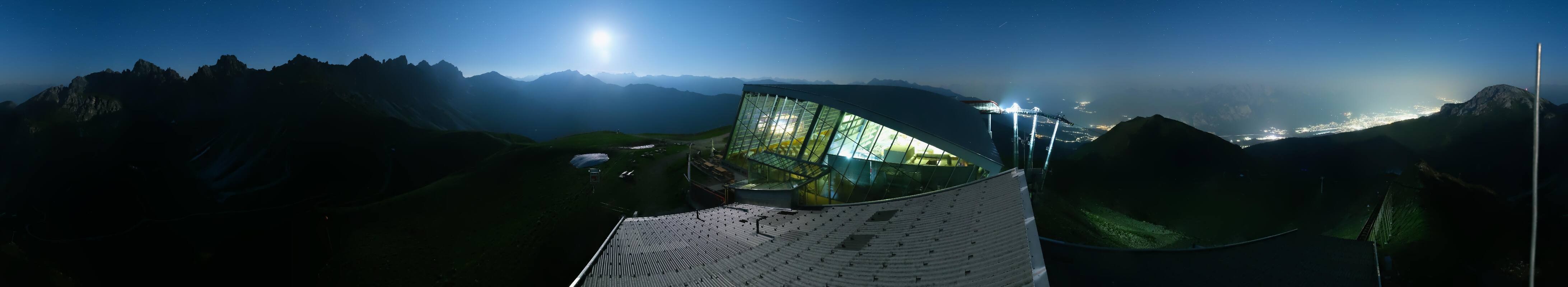 Archiv Foto Webcam Axamer Lizum: Bergstation Olympiabahn