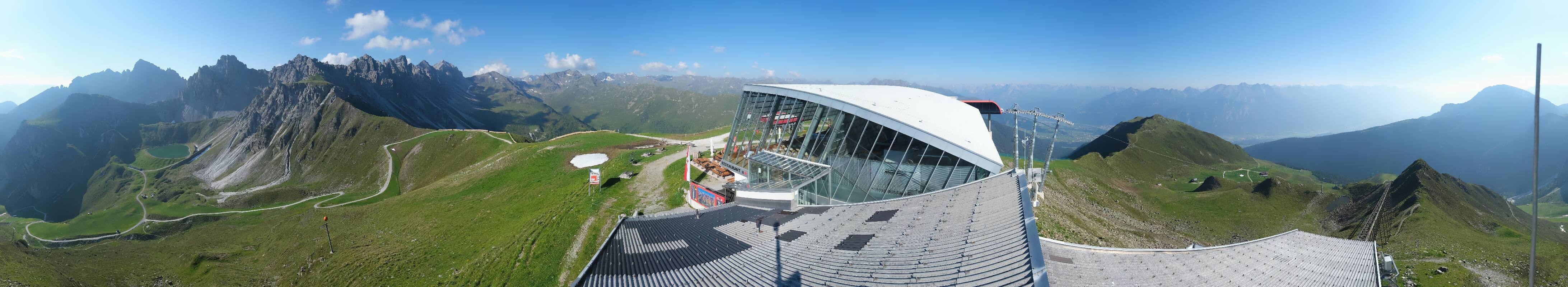 Archiv Foto Webcam Axamer Lizum: Bergstation Olympiabahn
