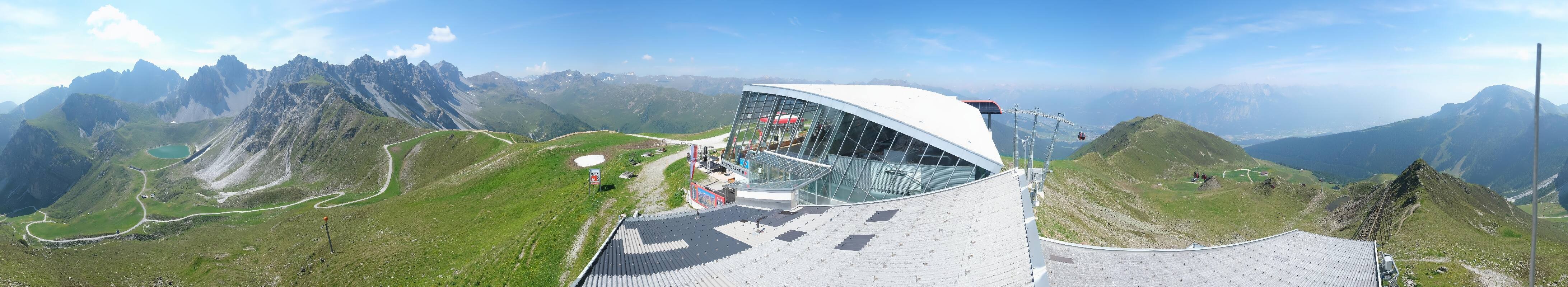 Archiv Foto Webcam Axamer Lizum: Bergstation Olympiabahn
