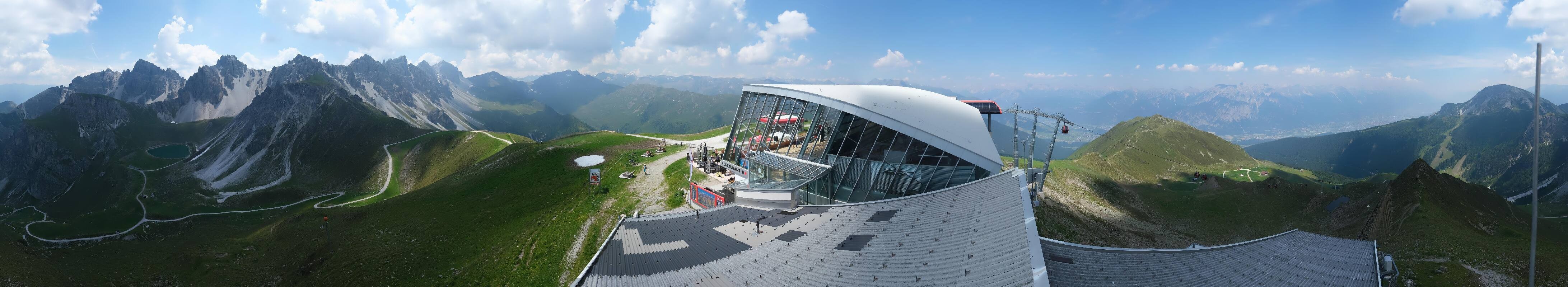 Archiv Foto Webcam Axamer Lizum: Bergstation Olympiabahn