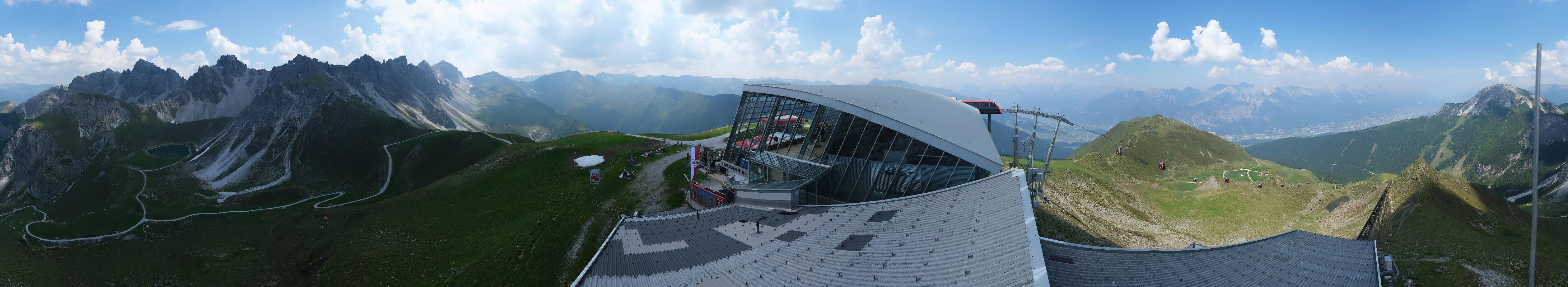 Archiv Foto Webcam Axamer Lizum: Bergstation Olympiabahn
