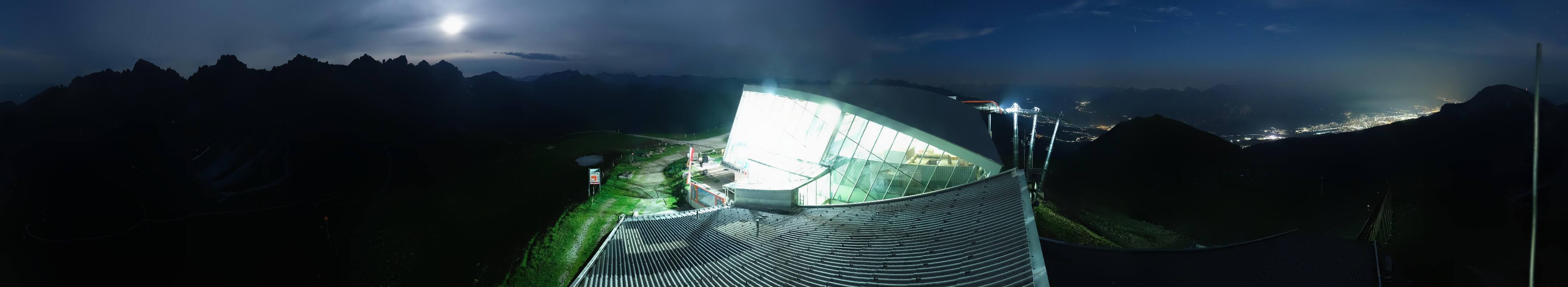 Archiv Foto Webcam Axamer Lizum: Bergstation Olympiabahn